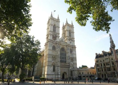 Westminster Abbey vista durante el recorrido del 25 de diciembre