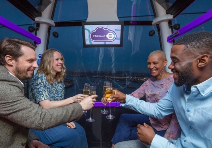 New Year's Eve on the London Cable Car