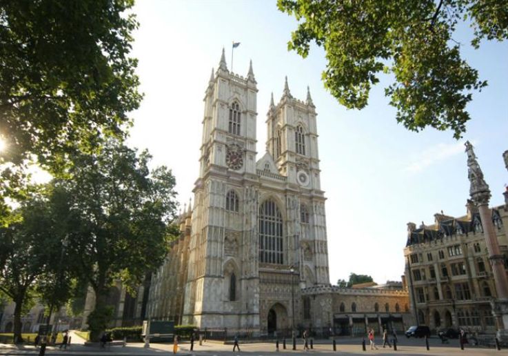 Westminster Abbey vista durante el recorrido del 25 de diciembre