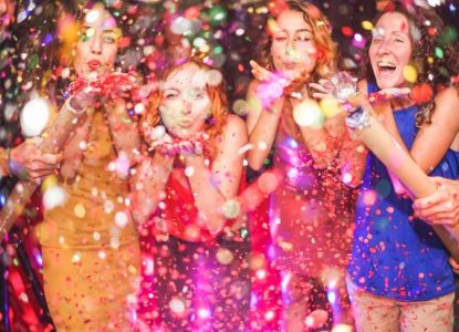 New Year's Eve celebration aboard the Sapele in London