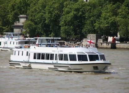 New Year's Eve cruise on the River Thames aboard the Sapele in London