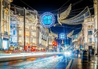 Lumières de Noël au-dessus de Regent Street