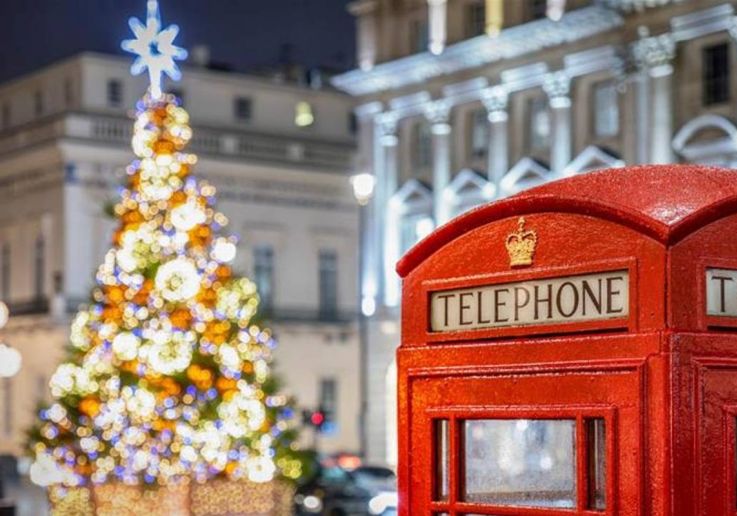Trafalgar Square à Noël