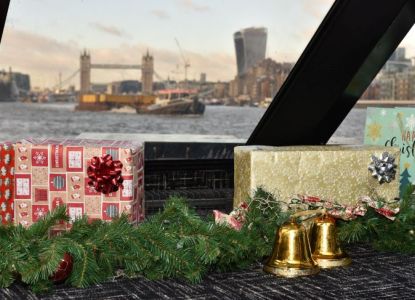 Festive London seen during the London Christmas Day Sightseeing Cruise