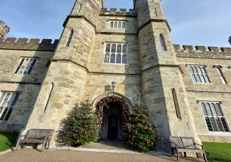 Castillo de Leeds el día del Boxing Day
