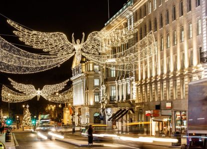 Le coin d’Oxford Street à Noël