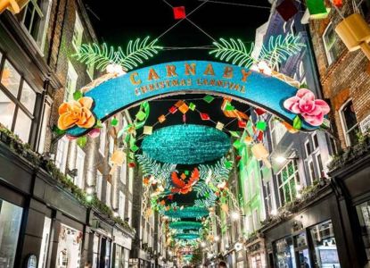 Les monuments de Londres illuminés la nuit du 24 décembre