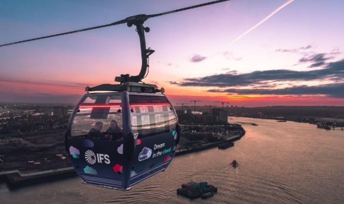 Réveillon du Nouvel An sur la téléphérique de Londres