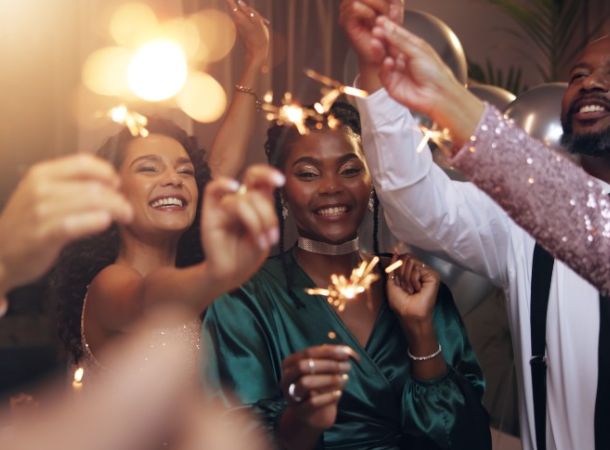 NYE Fireworks Celebration at London's Eye County Hall